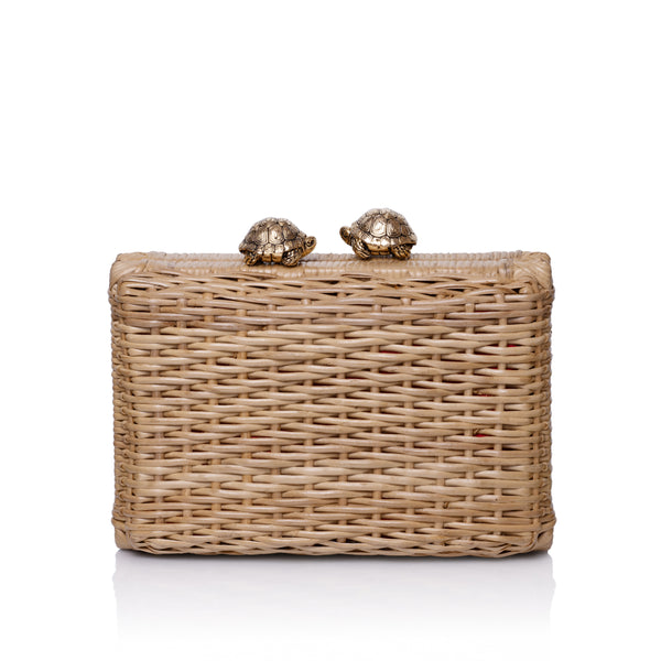 Petit Clutch Rattan Tartaruga